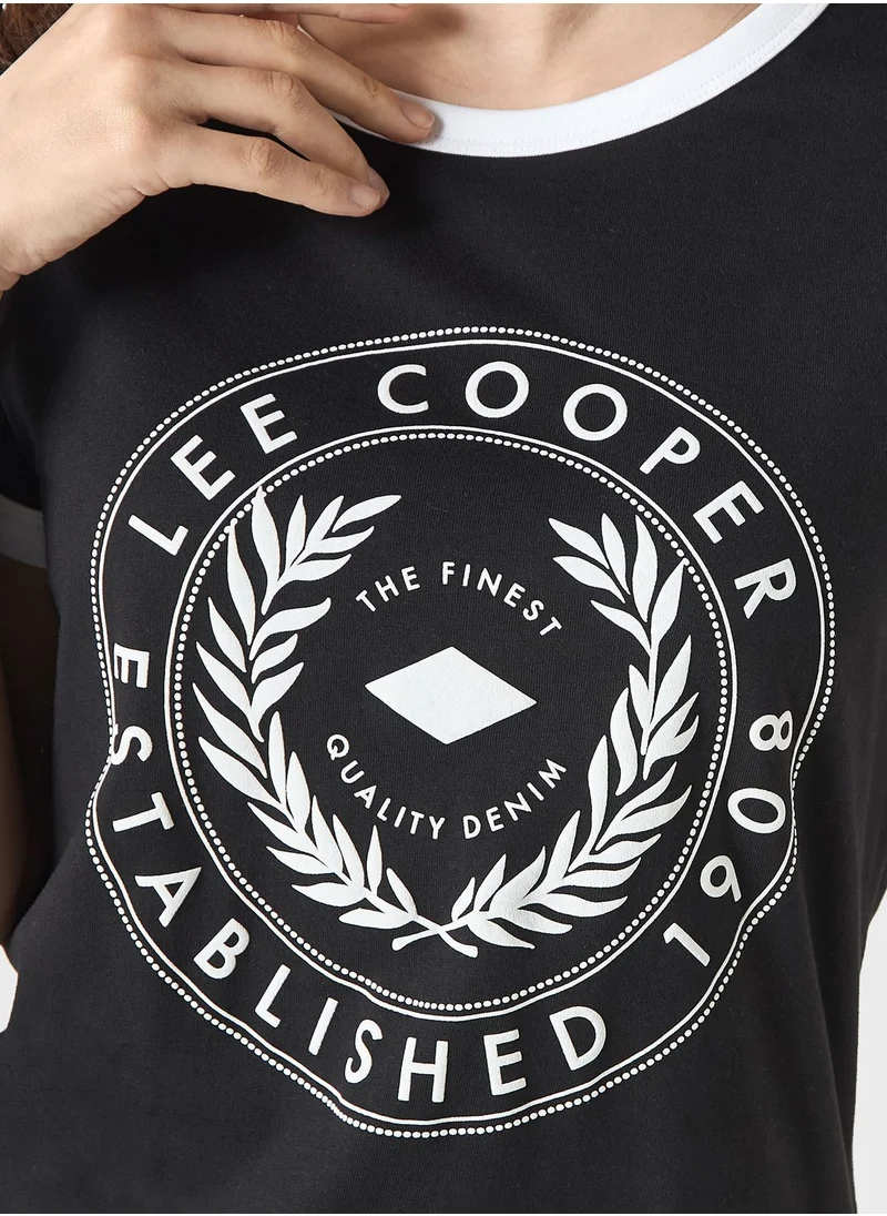 Lee Cooper Crew Neck Graphic T-Shirt