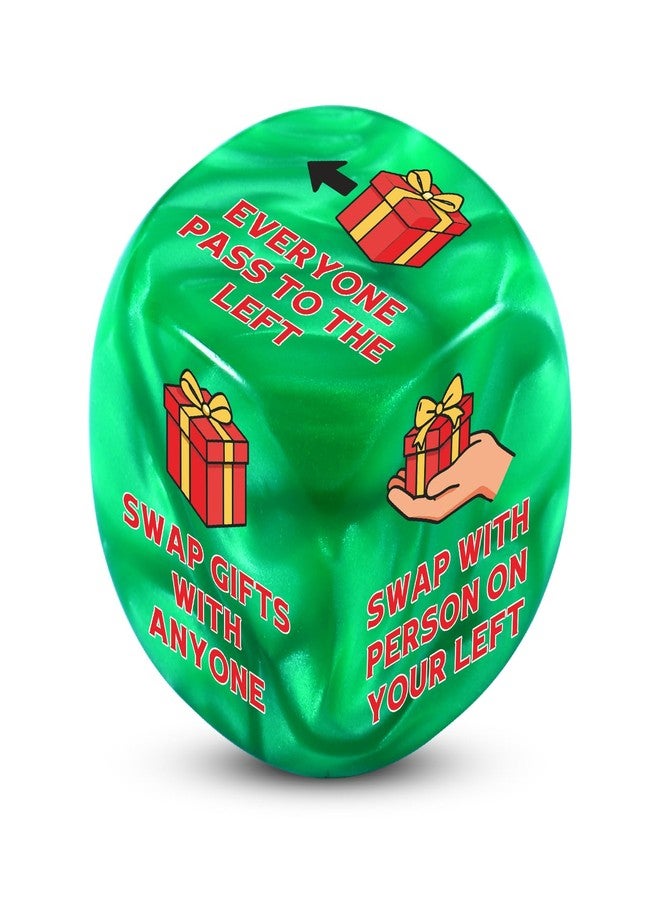 Fleure Esme Santa Swap Gift Exchange Dice - Fun Christmas Games for Friends Adults Family Party - White Elephant Gift Dice Exchange, Xmas Gag Gifts, Stocking Stuffers, Early - Image 1