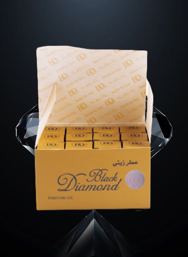 بانافع 12 قطع عطر بلاك دايموند زيتي 3 مل - Image 1