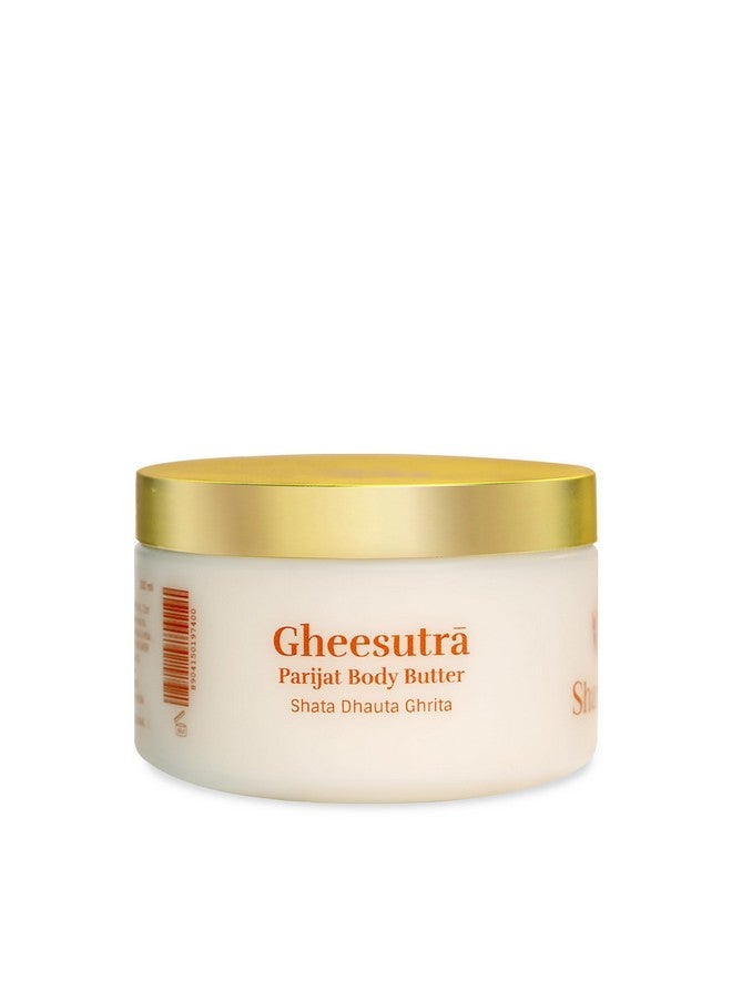 Shankara GheesutrÄ Parijat Body Butter with Ayurvedic Ghee, Kokum Butter, and Aloe Vera for Dry Skin Hydration and Nourishment, Unisex Natural Glow Skin Rejuvenation - 200ml - Image 1