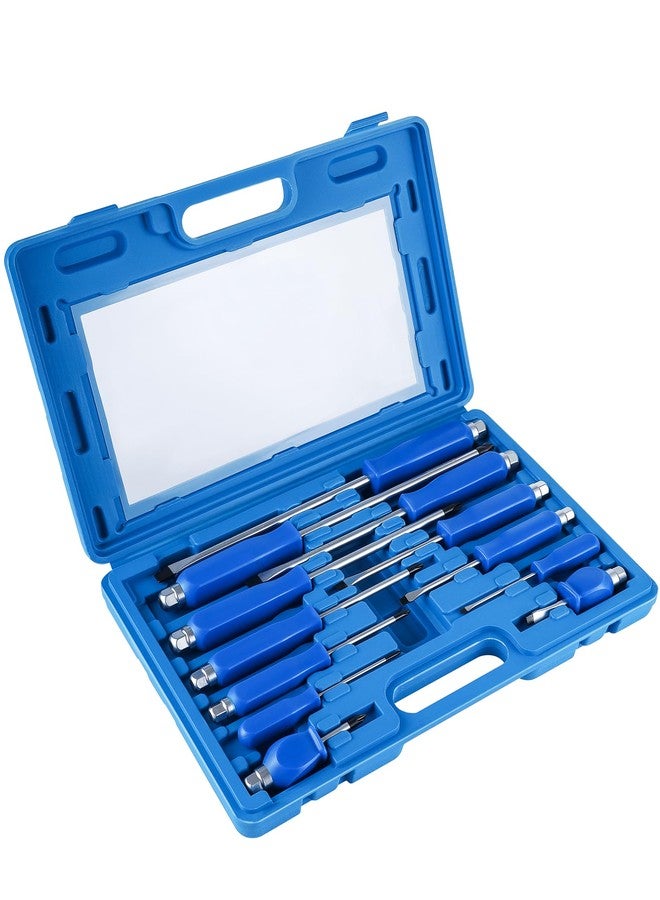 Lichamp مجموعة مفكات براغي Lichamp مكونة من 12 قطعة، مجموعة مفكات براغي مغناطيسية شديدة التحمل، مزودة بعزم دوران عالي، 6 رؤوس فيليبس و6 رؤوس مسطحة - Image 1