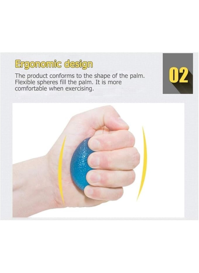 null - Hand Stress Ball, Strength Training Egg Shape Stress Relief Ball for Adults and Kids, Finger Grip Strengthening Balls, Hand Grip Balls - Image 1