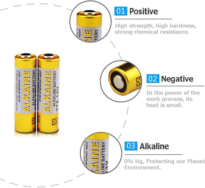 LiCB A27 27A 12V Alkaline Battery (5-Pack) - Image 5
