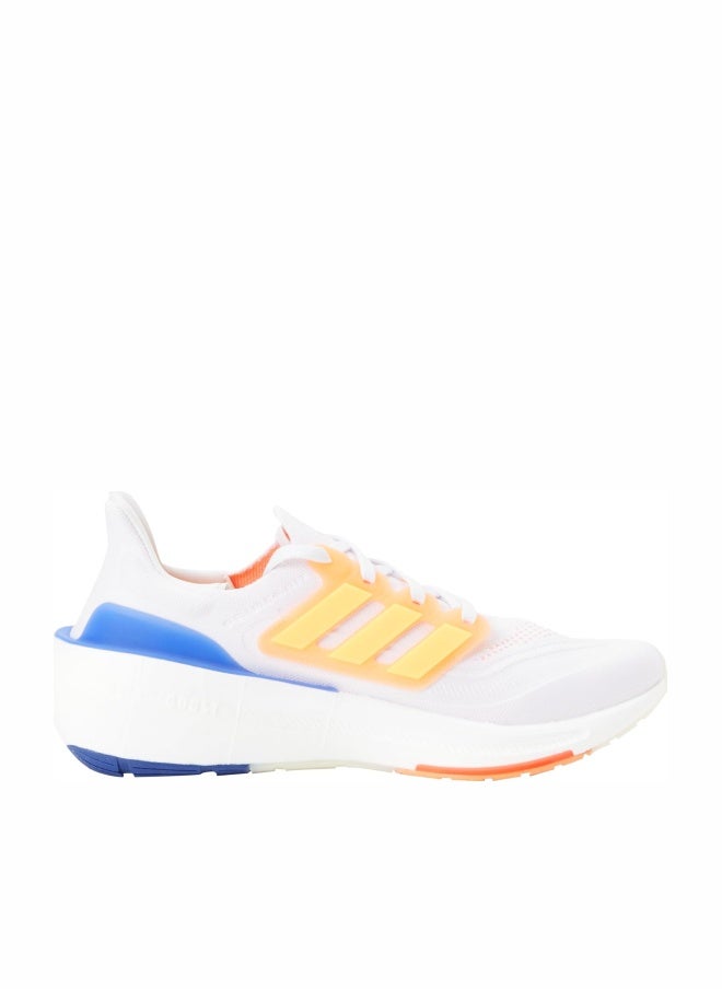 ADIDAS Men's Ultraboost Light Sneaker - Ftwr White/Solar Gold/Lucid Blue - Image 1
