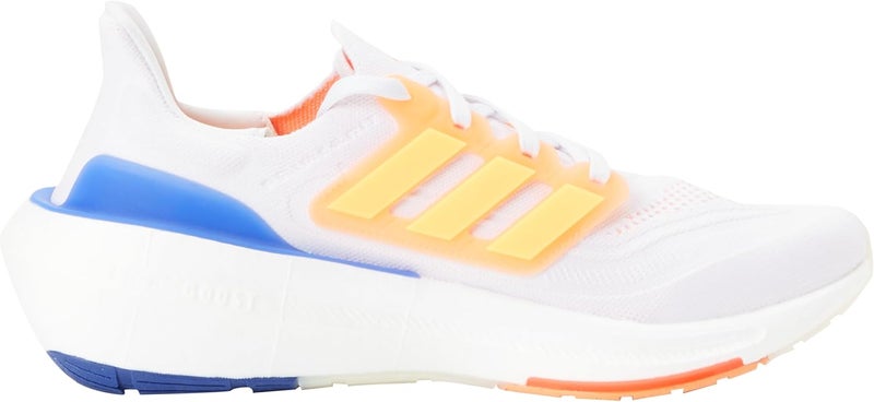 ADIDAS Men's Ultraboost Light Sneaker - Ftwr White/Solar Gold/Lucid Blue - Image 4