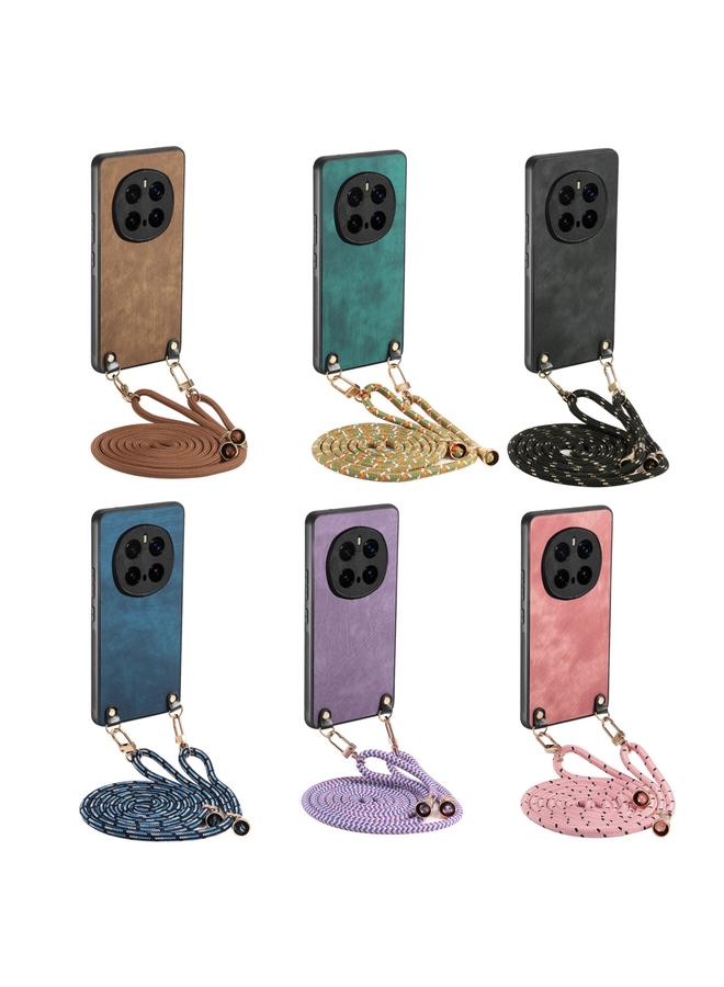 erorex Case For Honor Magic7 Pro Vintage Leather PC Back Cover Phone Case with Crossbody Strap - Image 4