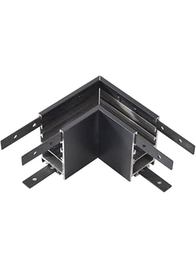 Track Connector 21Mm Protruding 90° Angle Flat Black (Mishkah Light)