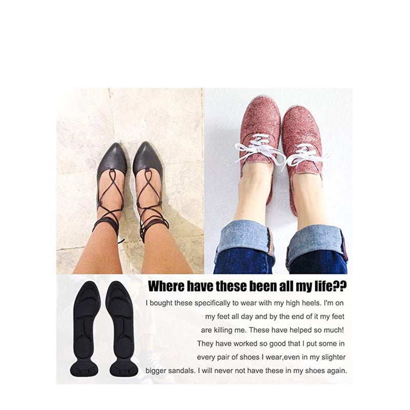 SOLARAE 3 Pairs Heel Cushion Pads Comfort Shoe Grips Snugs for Big Shoes Loose Shoes Heel Blisters and Heel Pain Heel Protectors Liners for Men and Women - Image 4