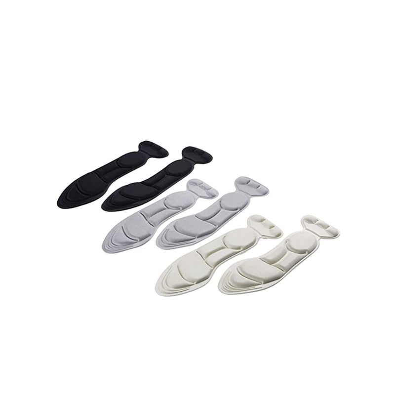 SOLARAE 3 Pairs Heel Cushion Pads Comfort Shoe Grips Snugs for Big Shoes Loose Shoes Heel Blisters and Heel Pain Heel Protectors Liners for Men and Women - Image 1