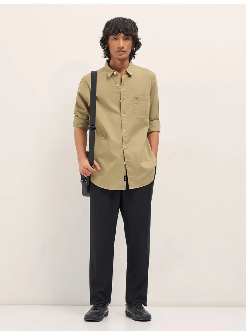 THE BEAR HOUSE  Men’s Long Sleeve Shirt – Classic, Comfortable and Stylish Essential for Work, Travel or Casual Outings for Men | Best Price UAE