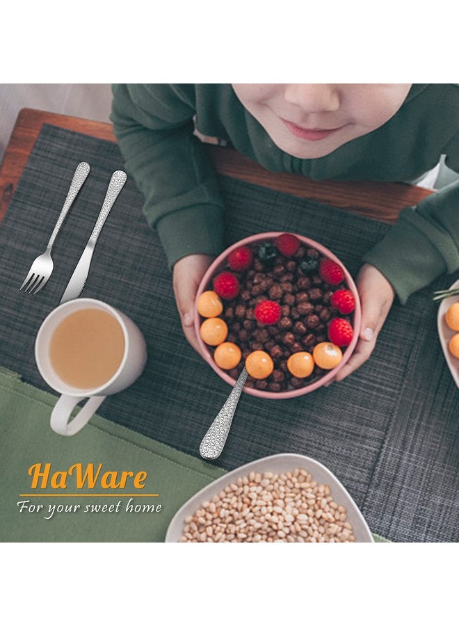 HaWare 9-Piece Stainless Steel Kids Spoons, HaWare Toddler Flatware, Kids Silverware Preschooler Utensils, Baby Spoons for Self Feeding, Mini Cutlery Set for Home Kitchen School, Healthy and Dishwasher Safe - Image 5