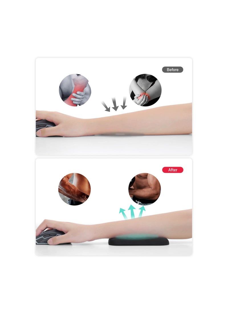 Generic - 2 Pcs Elbow Rest Pads for Desk, Wrist Rest Pad, Arm Support Mouse Pad, Relieve Elbow Pain, Comfortable Armrest Pad (6.3x4.3x0.76 inches) for Enhanced Desk Ergonomics. - Image 1