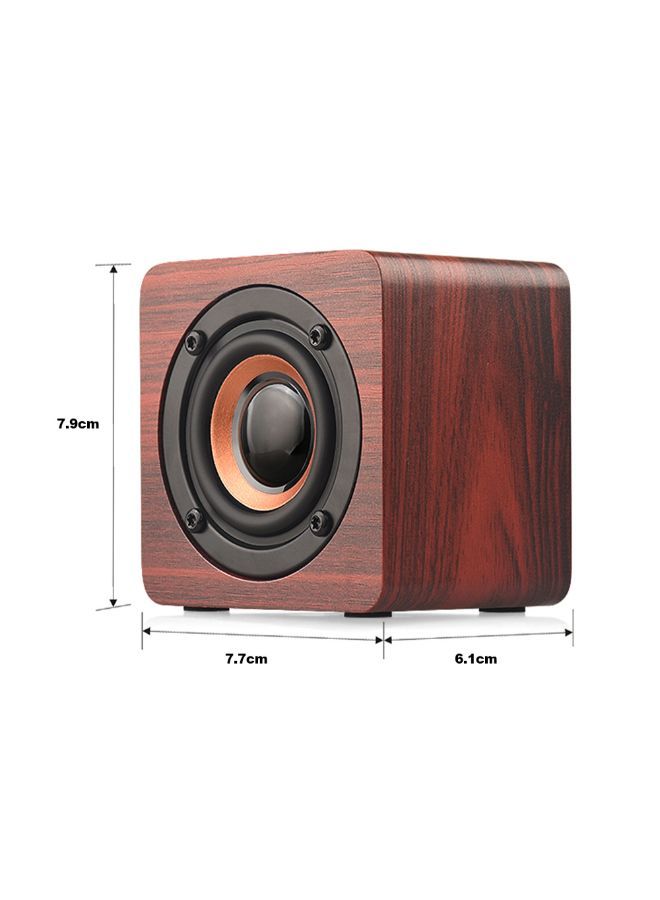 NIBEMINENT Portable Wireless Bluetooth Speaker Brown - Image 2