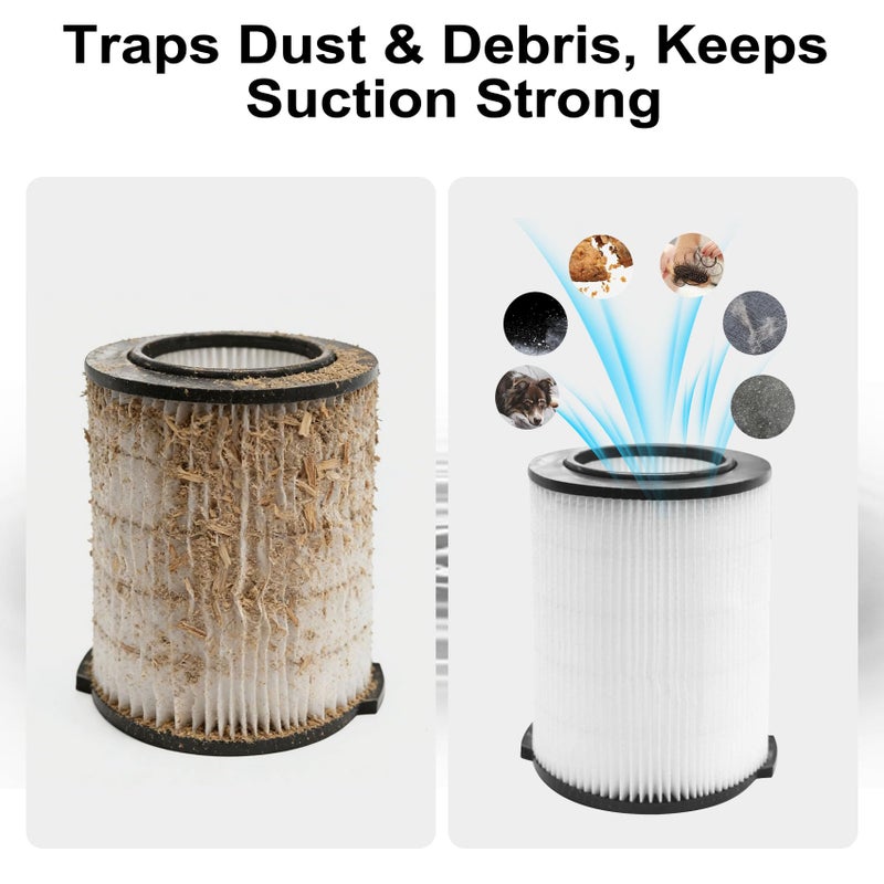 ANBOO 2-Pack VF4000 Replacement Filter for Rigid 72947 Standard Wet dry Vac 5 to 20 Gallon 6-9 Gal Husky Vacuum Compatible WD5500 WD0671 RV2400A RV2600B Vac - Image 3