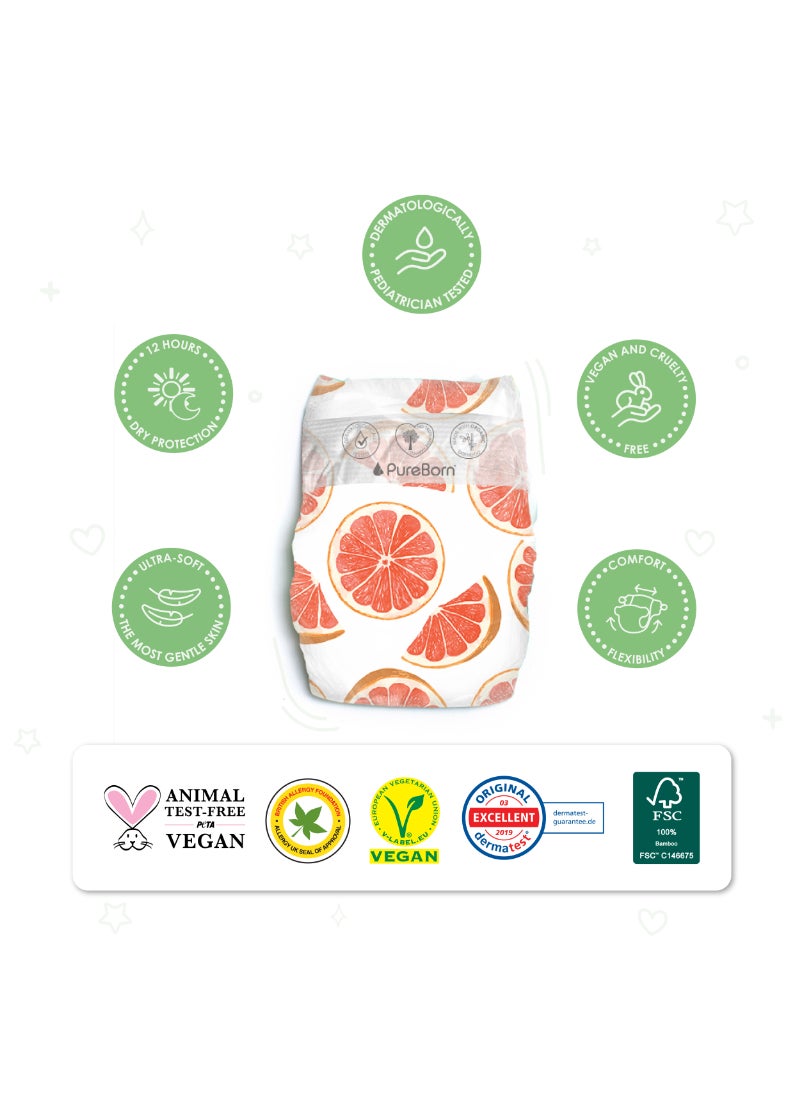 PureBorn - Organic Diapers Size 1 Master Value Pack Assorted Print 2 x 136 Diapers - Image 1