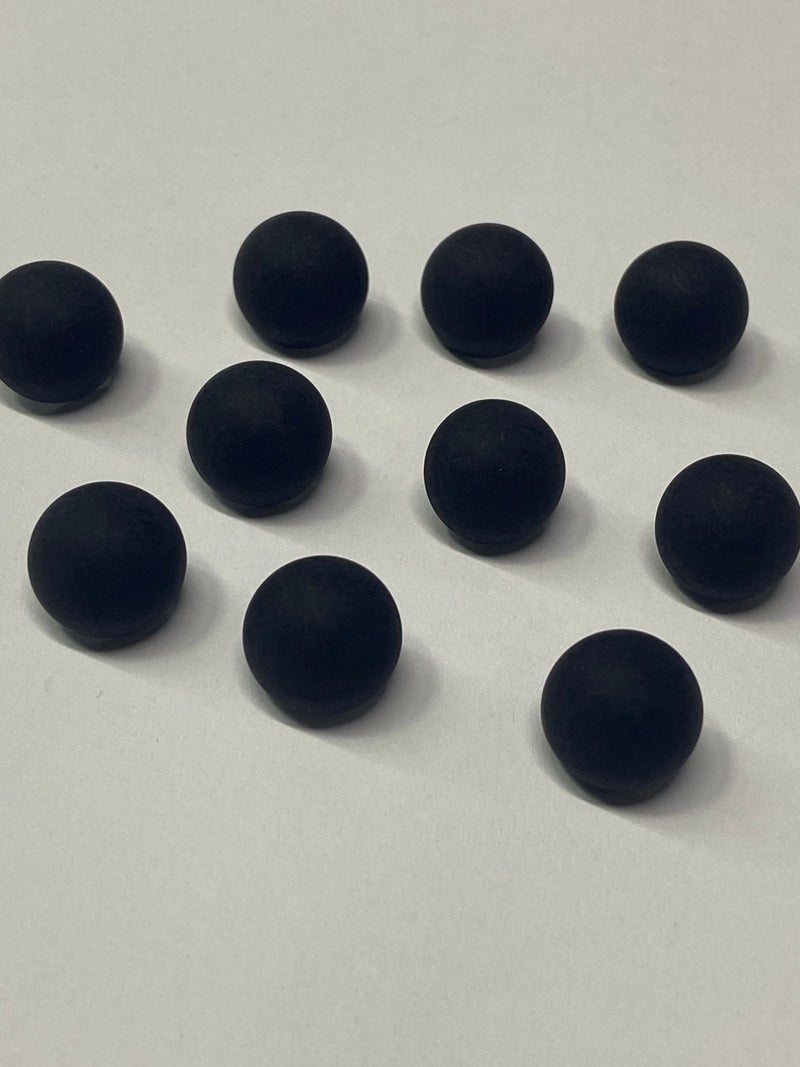 Karan Tuhafiye Karan Haberdashery Matte Pearl Blouse Button, Set of 10, Black - Image 1