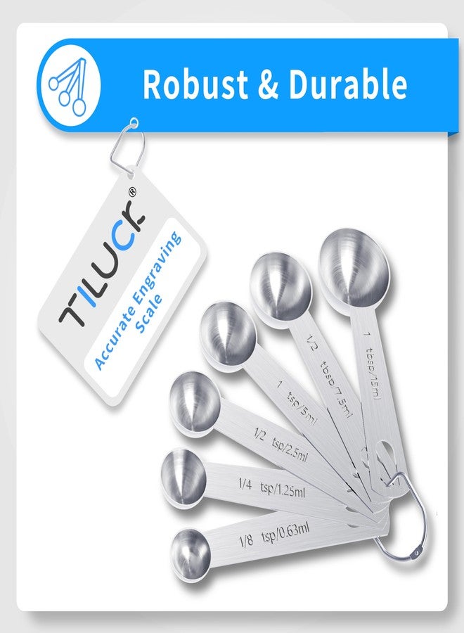 TILUCK Stainless Steel Measuring Cups & Spoons Set, Cups and Spoons,Kitchen Gadgets for Cooking & Baking (X-Large) - Image 4