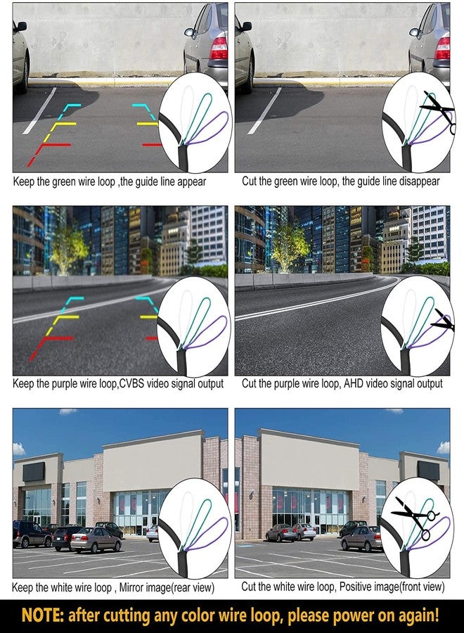 NATIKA Backup/Front/Side View Camera: No Distortion Effect Starlight Night Vision HD Metal Flush or Surface Mount 720P AHD and TVI Reverse Rear View Backup Camera for Cars Pickup Trucks SUVs RVs Vans - Image 5