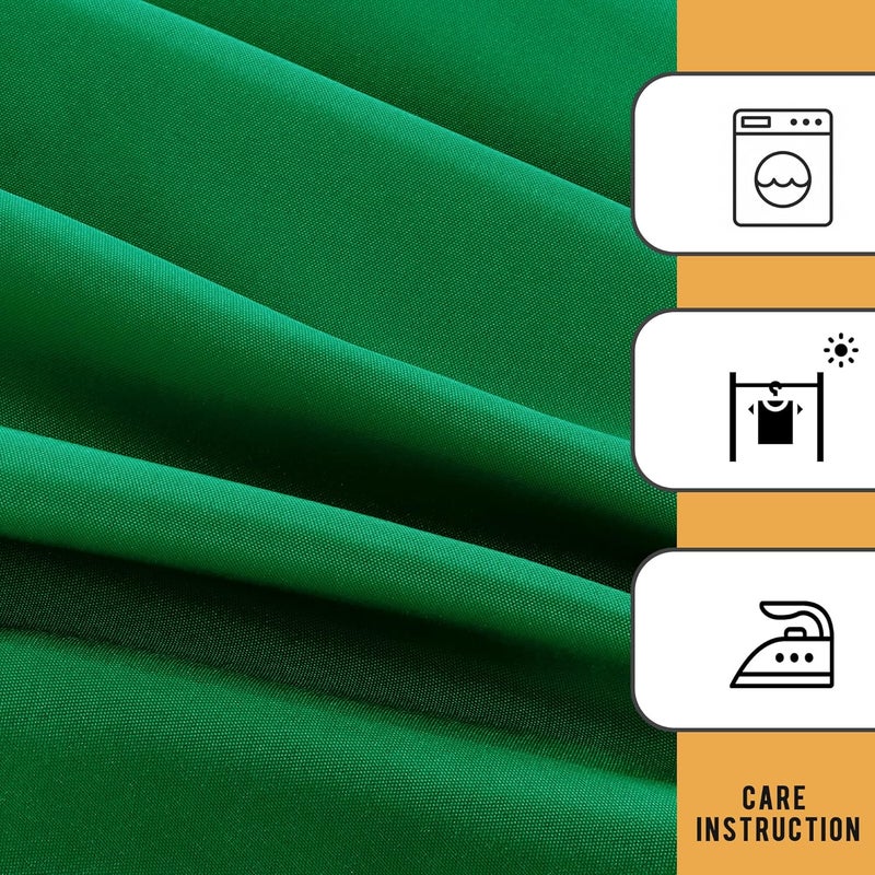Obstal Multiple options 2 Pack Green Table Cloths for 4 Foot Rectangle Tables - Water Resistant Washable Fabric Polyester Rectangle Table Cover Protector for Wedding, Banquet and Trade Shows, 48L x 24W x 30H Inches Wide range usage design - Image 5