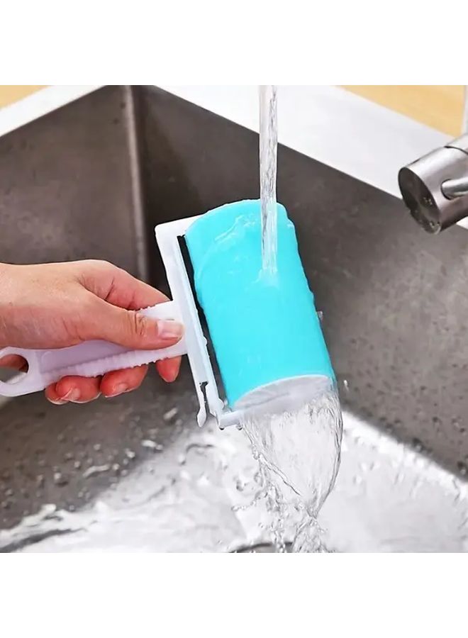 Pink Multi-Use Portable Washable Lint Roller Anti-Static Pet Hair Remover - Image 3