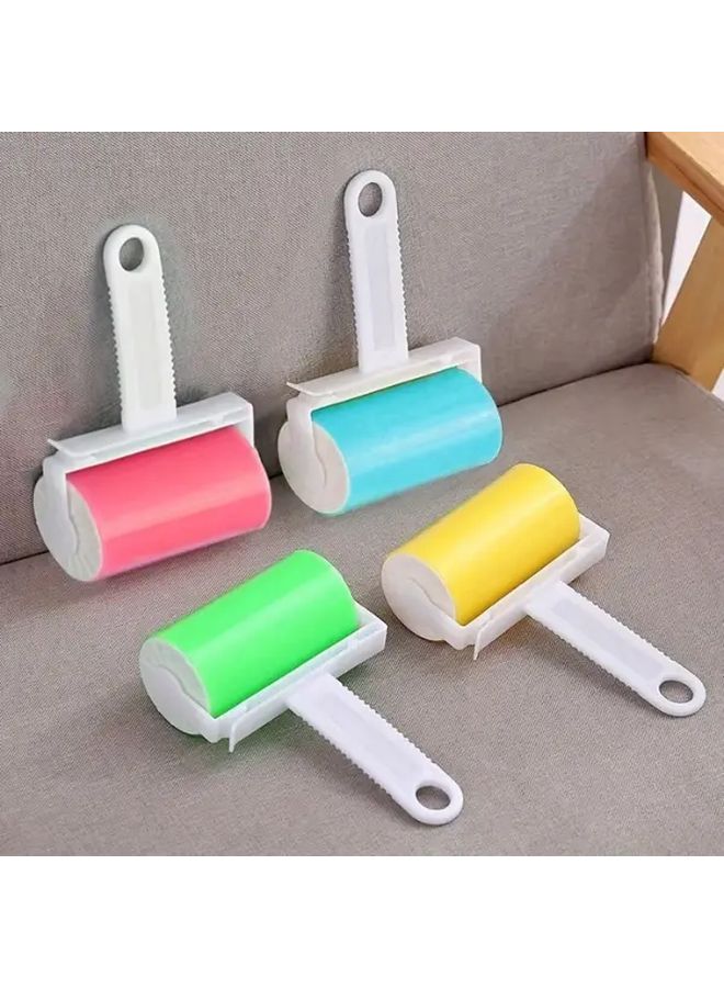 Pink Multi-Use Portable Washable Lint Roller Anti-Static Pet Hair Remover - Image 1