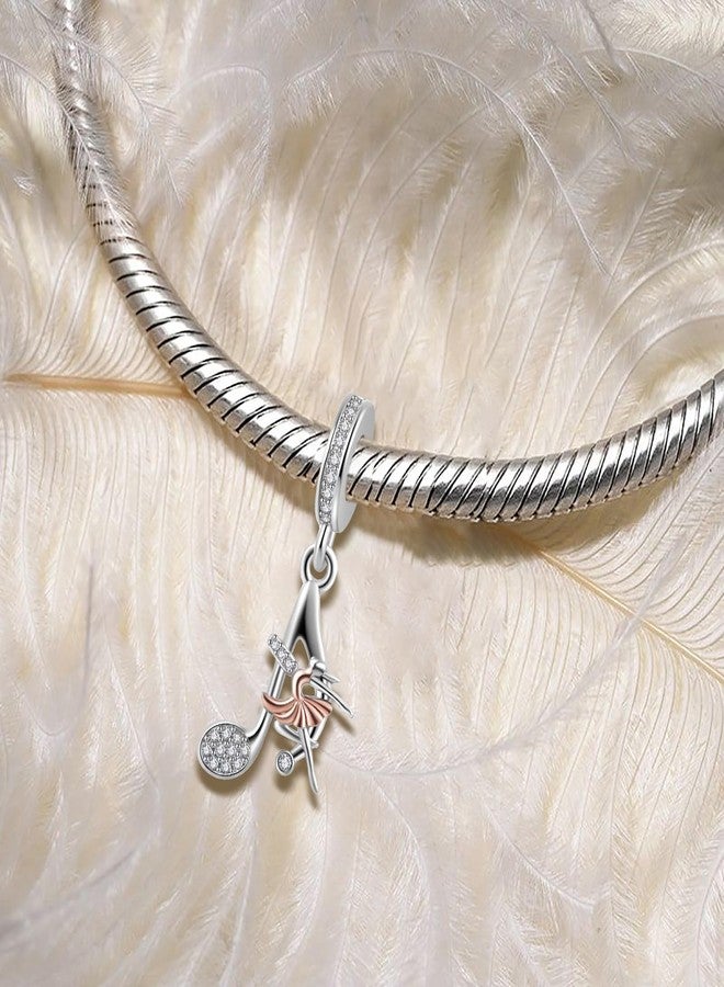 QeenseKc Music Note Dangle Charm Ballet Dancer Bead for Pandora Bracelet Present - Image 3