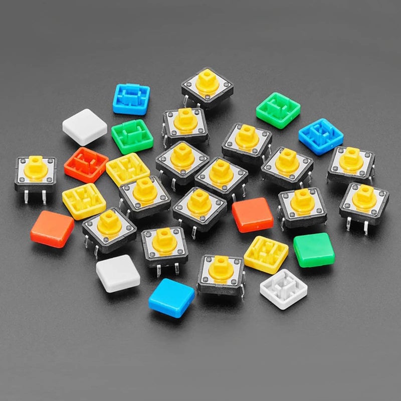 Adafruit Colorful Square Tactile Button Switch Assortment - 15 Pack [ADA1010] - Image 3