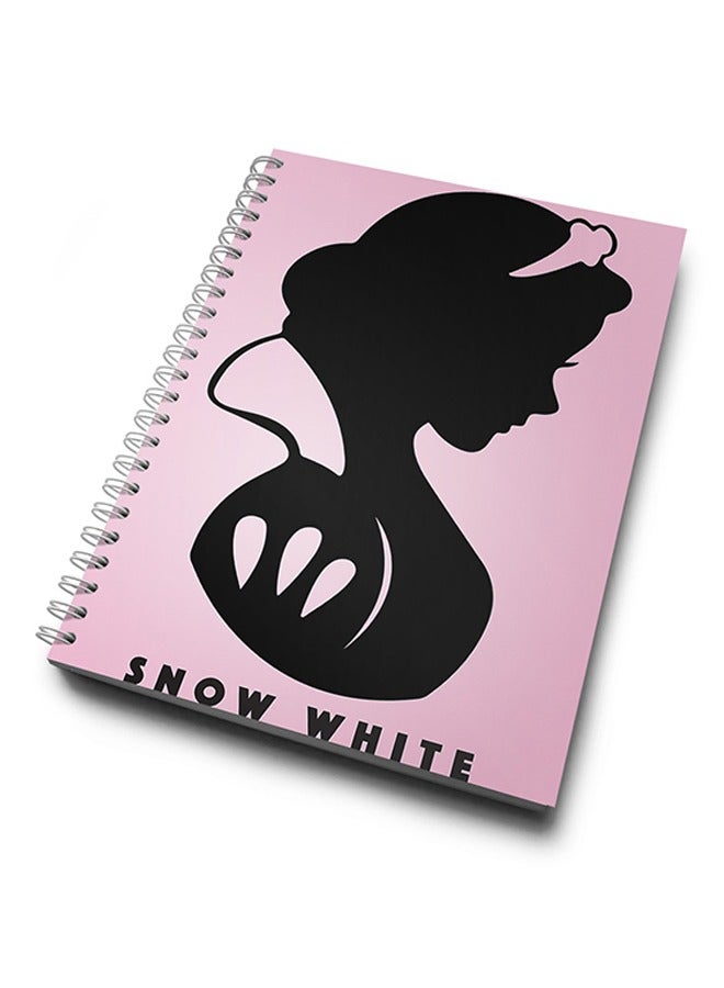 LIT Snow White Pretty Hard Cover Spiral Notebook  - Image 1