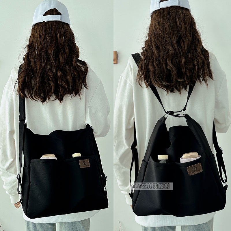 Summer Three-use Backpack Women''s 2024 New Fashion Large Capacity Bag Shoulder Commuter Student Class Crossbody Bag - Image 5