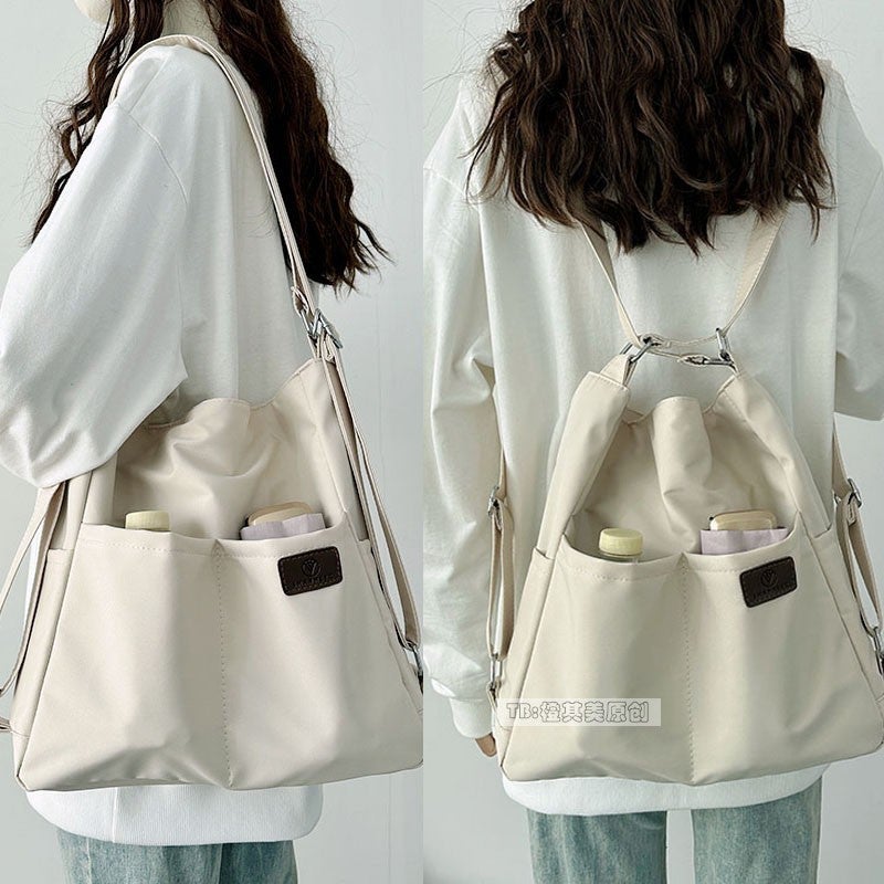 Summer Three-use Backpack Women''s 2024 New Fashion Large Capacity Bag Shoulder Commuter Student Class Crossbody Bag - Image 2