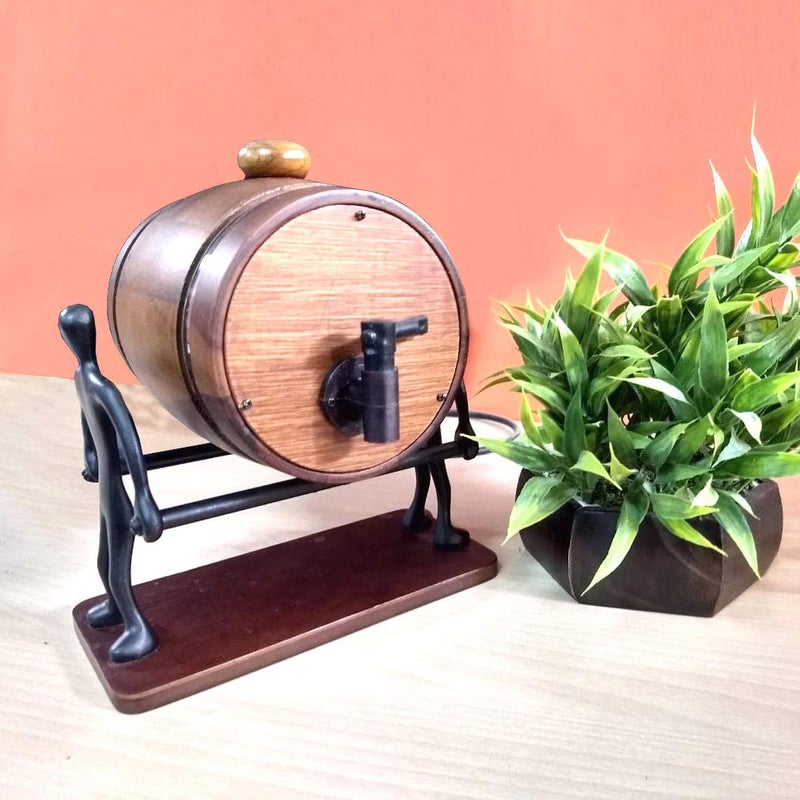 exciting Lives ديكانتر مشروبات من خشب الساج - هدية ليوم الأب، عيد الميلاد، الذكرى السنوية، للأب، والد، بابا، أخ، صديق، زوج، هدية حفلة - Image 3