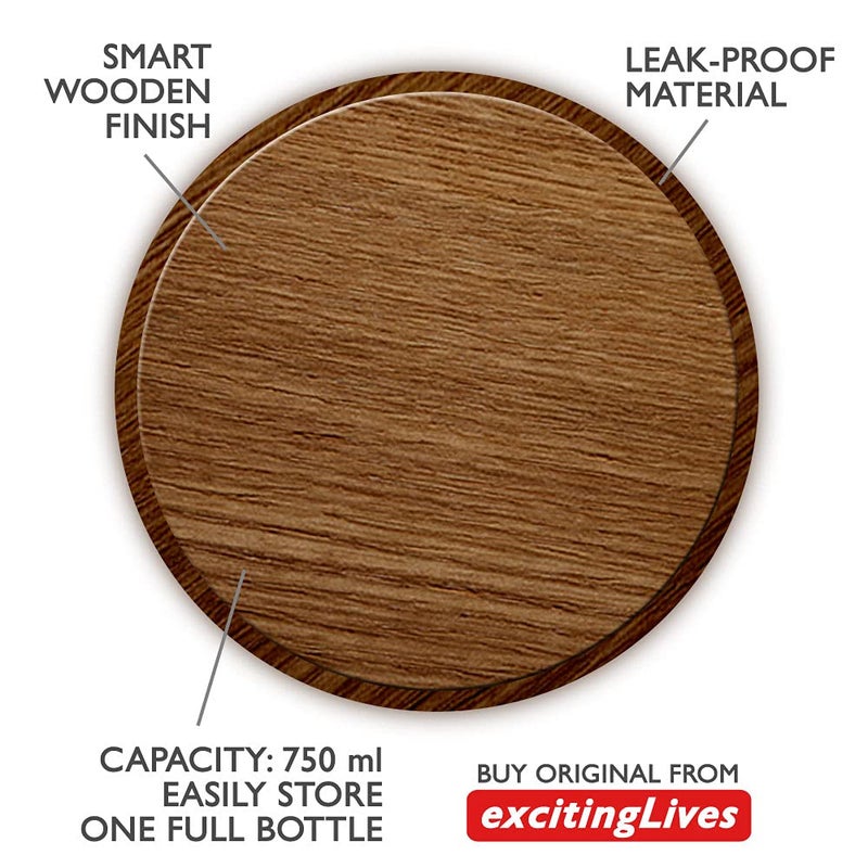 exciting Lives ديكانتر مشروبات من خشب الساج - هدية ليوم الأب، عيد الميلاد، الذكرى السنوية، للأب، والد، بابا، أخ، صديق، زوج، هدية حفلة - Image 5