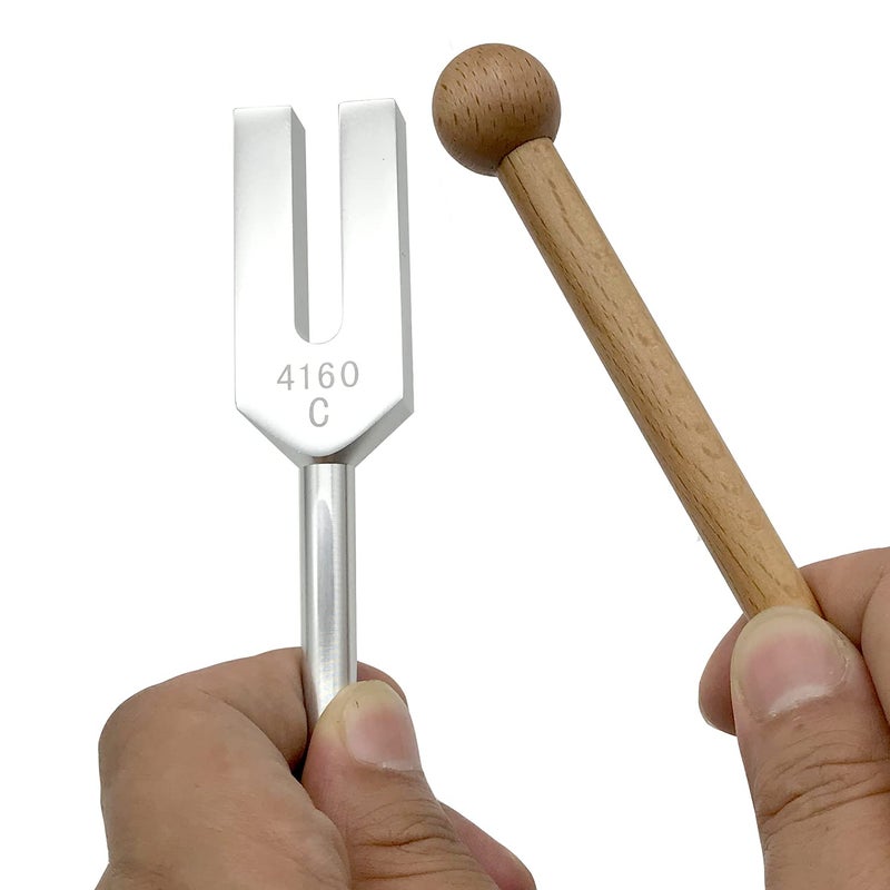 FSHANEE Angel Tuning Fork Set 4096 Hz 4160 Hz 4225 Hz for Crystal Clearing Angel Tuners Clear Space Wooden Hammer and Velvet Bag Sound Therapy, Healing, Meditation Musical Instrument, Balancing, Vibration - Image 5