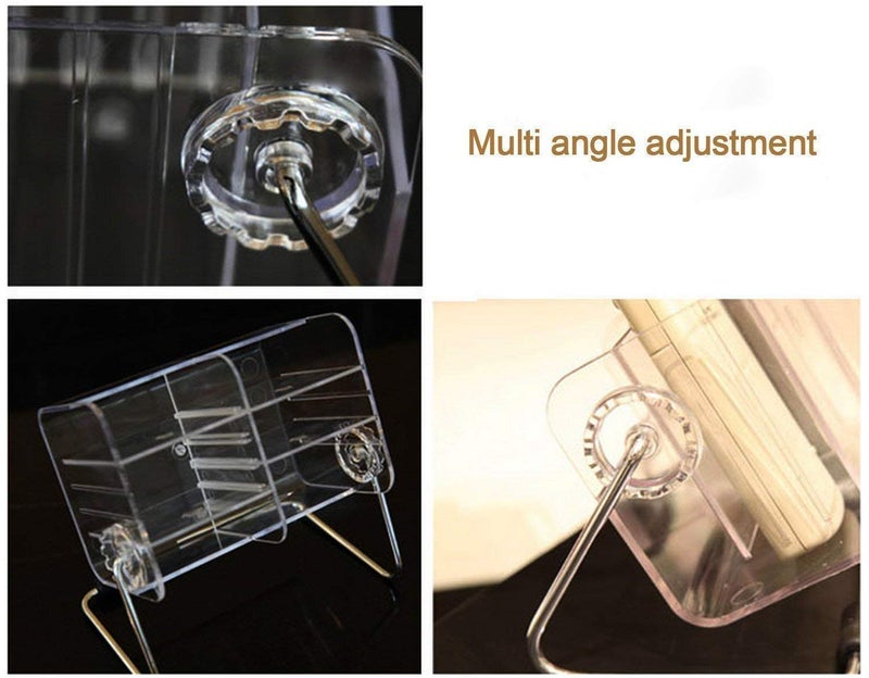 INKULTURE Multipurpose Acrylic Remote Control Holder Stand Organizer for Home & Office (18 * 12 * 11 cm, Transparent) - Image 5