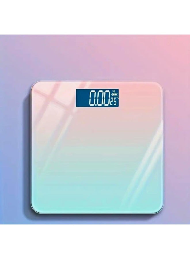 أكا ميزان ذكي رقمي قابل لإعادة الشحن لقياس دهون الجسم مزود بشاشة LED (متعدد الألوان) - Image 2