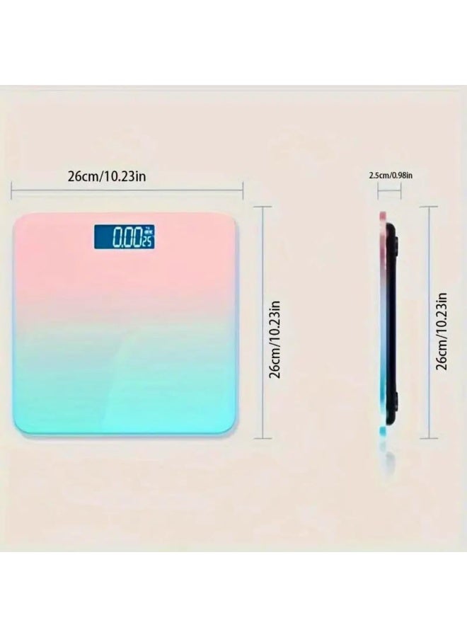 أكا ميزان ذكي رقمي قابل لإعادة الشحن لقياس دهون الجسم مزود بشاشة LED (متعدد الألوان) - Image 4