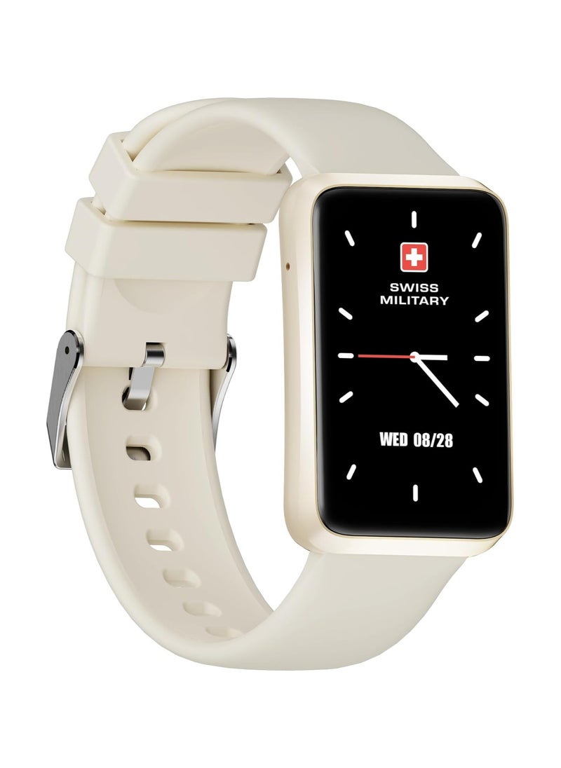 Swiss Military Rhine2 Smart Band 1.57” Display, Bluetooth Calling, Multi Language, Health & Sports Tracking, 7 Days Battery, IP67, iOS/Android Compatible, White Strap - pzsku/Z2FF7CF092337E132DC94Z/45/_/1733811256/f7bf2d39-6ed6-4b85-9a18-b3d80a579b0e