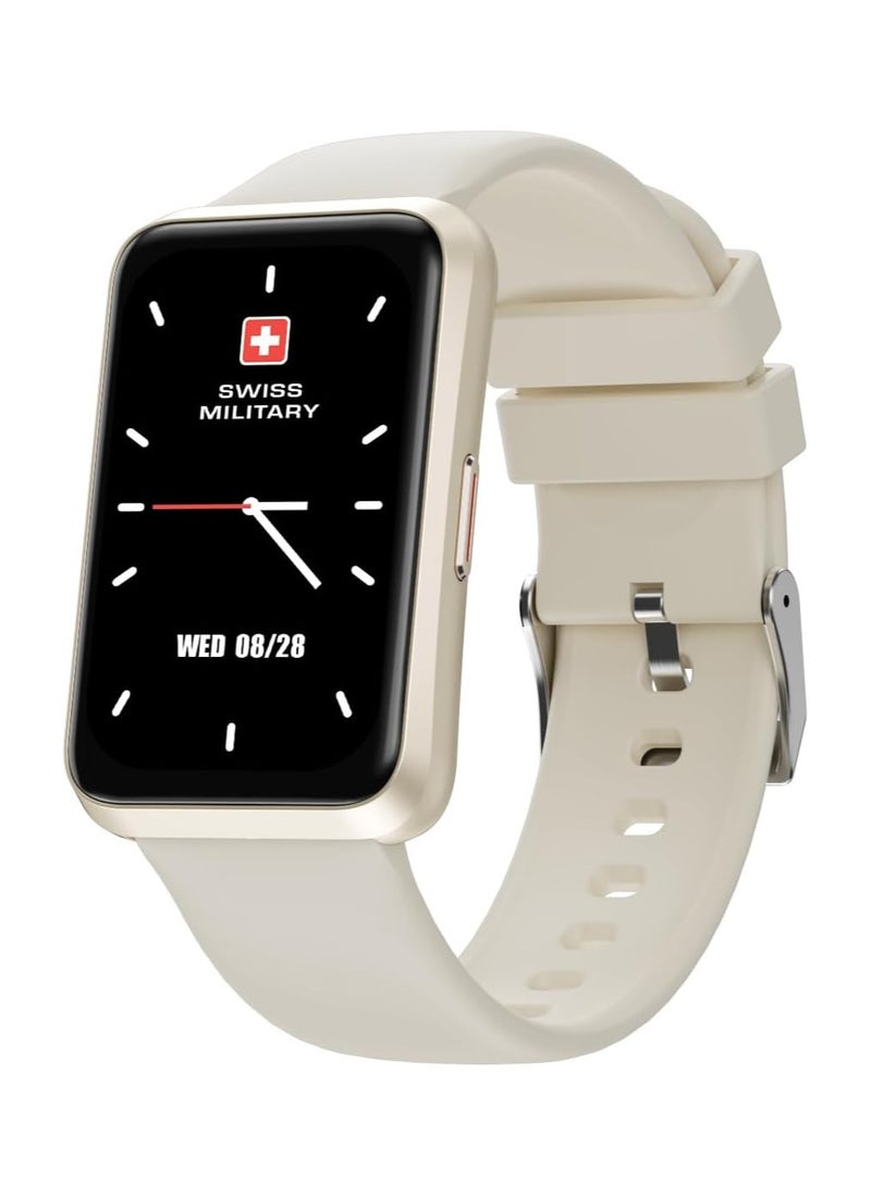 Swiss Military Rhine2 Smart Band 1.57” Display, Bluetooth Calling, Multi Language, Health & Sports Tracking, 7 Days Battery, IP67, iOS/Android Compatible, White Strap - pzsku/Z2FF7CF092337E132DC94Z/45/_/1733811347/9d1d24b0-f232-4b46-b8f9-4c6e9e66fdb7