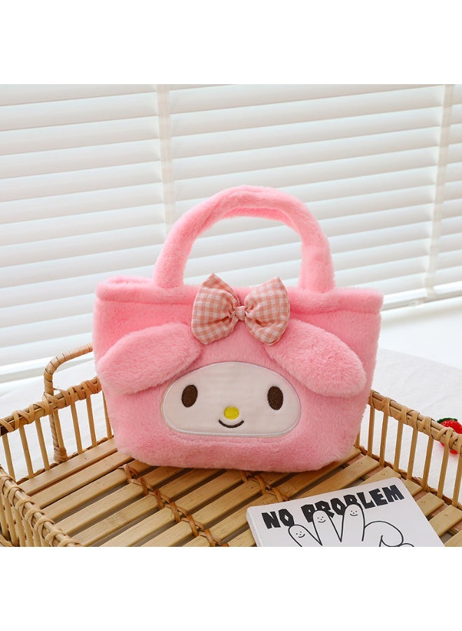 Pink Melody shoulder bag, plush bag, crossbody bag, bucket bag, storage bag - Image 1