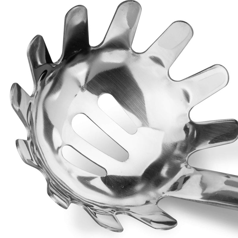 JXWING Brushed Stainless Steel Non-Slip Ergonomic Handle Pasta - Image 2