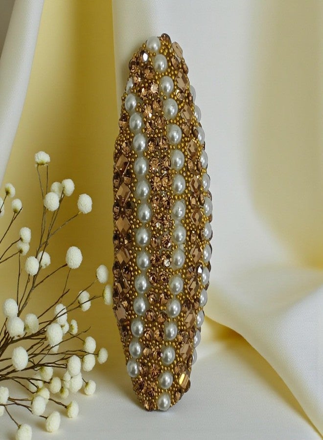 ACCESSHER Women and Girls Stylish Decorative Brooches & Pin Set For Saree Pleats Multipurpose Clip on Bridal Safety Pin for Saree Pallu Dress Chunari Dupatta (Pack of 3) - Image 3