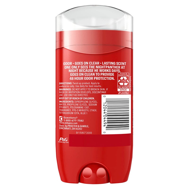 Old Spice Aluminum Free Deodorant for Men, Nightpanther, 48 Hr. Protection, 3 Oz, 2.250 Lb - Image 2