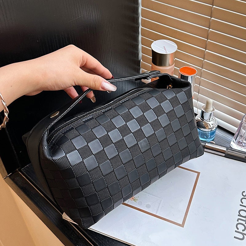 2024 Simple Portable Cosmetic Bag Casual Handbag Portable Travel Simple All-Match Fashion Cosmetic Storage Bag - Image 4