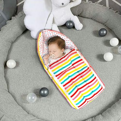 VParents Baby Bedding Set and Sleeping Bag Combo Cotton, Mite (Stripes) 110274 - Image 3