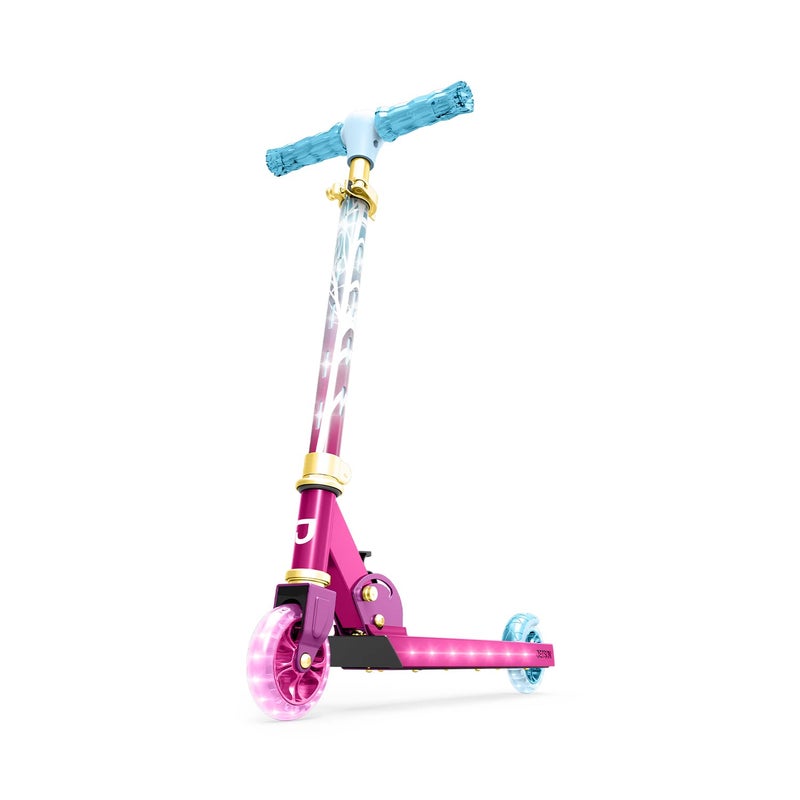 Jetson Frozen 2 Kids LED Light-Up Kick Scooter, Adjustable Handlebar, Easy Fold - Ages 5+ - Image 1