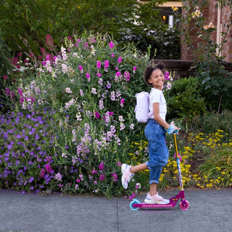 Jetson Frozen 2 Kids LED Light-Up Kick Scooter, Adjustable Handlebar, Easy Fold - Ages 5+ - Image 4