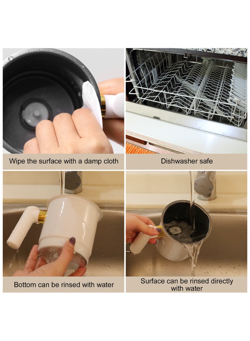 STANEW Electric Milk Frother, 4 in 1 Electric Milk Steamer, Milk Frother Can Produce 160 ML Creamy Milk Foam and 430 ml Hot Milk, Automatic Hot Chocolate, Milk Steamer for Coffee Latte Cappuccino - Image 3