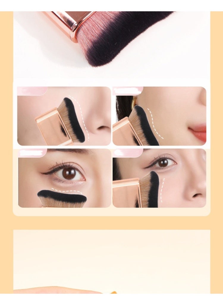 Wave-shaped foundation brush, no residue, non-greasy, lightweight foundation liquid makeup brush - Image 2