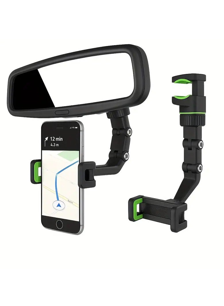 360° Rotation Adjustable Mobile Holder – Car Mount & Guitar Stand with Secure Grip, L-Shaped Design, Durable Plastic for Hands-Free Use  - Image 1