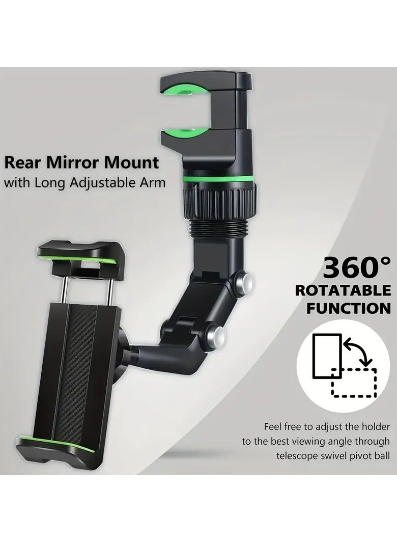 360° Rotation Adjustable Mobile Holder – Car Mount & Guitar Stand with Secure Grip, L-Shaped Design, Durable Plastic for Hands-Free Use  - Image 2